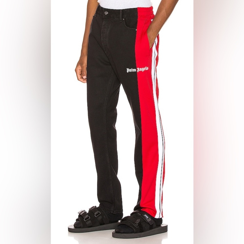 SET Palm Angels Black and‎ Red Jacket and Pants - Picture 16 of 17